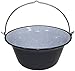 Ungarischer Gulaschkessel aus bruchsicherem Emaille Outdoor Camping Lagertopf Verschiedene Größen (10 Liter)