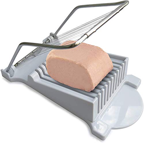 Slicer Easily Cuts Spam, Luncheon Meat, Cheese, Boiled Eggs and Ham Into 11 Precisely Sliced Pieces