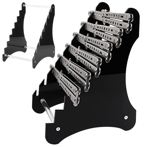 Trrymbbe Knife Display Case, Acrylic Knife Display Stand, Black Storage, Holder for, Storage Shelf for Exhibition, Dagger