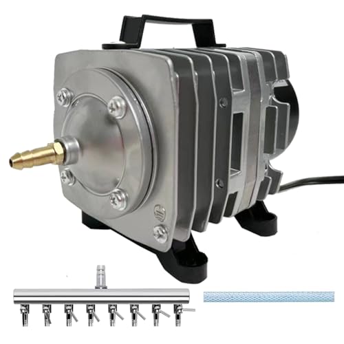 Image of Commercial Air Pump 1250 GPH 8 Outlet 46W 70L /min for Aquarium and Hydroponic Systems