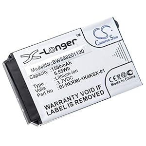vhbw Batterij vervanging voor Cisco BI-HERMI-1K4KSX-01 voor draadloze vaste telefoon (1500mAh, 3,7V, Li-Ion)