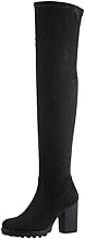 Elara Chunkyrayan Women's Overknee High Heels Boots