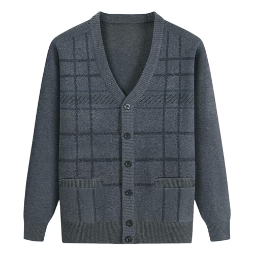 Cardigan tricot homme veste chaude automne hiver gilet décontracté boutonné