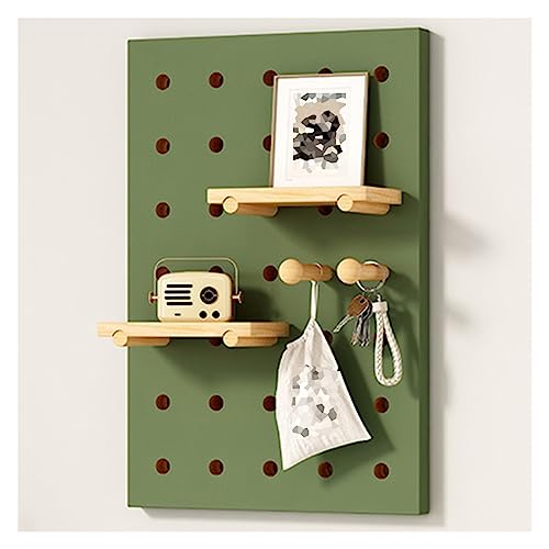 Panneau perforé en bois massif haut de gamme de 1,6 cm pour support mural rouge