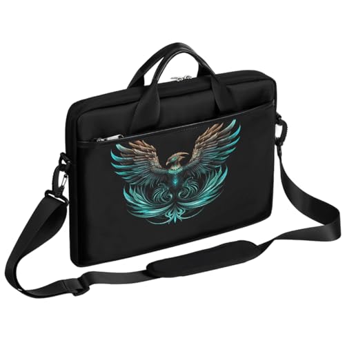 Funda para laptop de 15 pulgadas con diseño de fénix fantástico, maletín delgado para negocios, bolso mensajero para mujeres y hombres, funda para laptop para trabajo, oficina y viajes