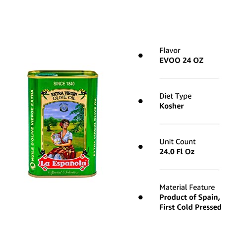 LA ESPAÑOLA First Cold Pressed Extra Virgin Olive Oil, 24 OZ - Thumbnail 3