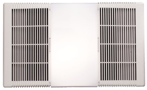 NuTone 665RP Heat-A-Ventlite Exhaust Fan with 1300-Watt Heater and 100-Watt Incandescent Light, 70