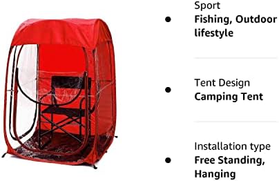 Pop Up Sports Tent - Portable Weatherproof Canopy for Fishing, Camping & Outdoor Events - Ideal Shelter with Carry Bag for Family & Friends, Easy Setup & Durable Design