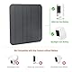 für Ring Solar Panel, 12 W Solar Panel Kamera Ladegerät für Ring für Kamera für Stick Up Cam Akku 2. und 3. Generation IP65 Wasserdicht Verstellbar Wandmontage (Black)