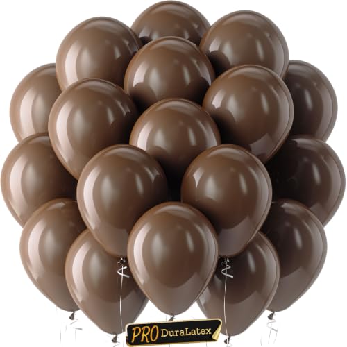 Image of Bezente Pro Duralatex Brown Extra-Thick Balloons 120 Pack 10 inch