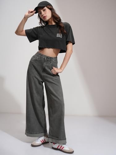 Image of Tokyo Talkies Women Cotton Baggy Jeans | Machine wash