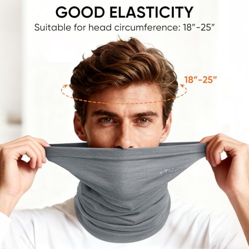 Image of TICONN Neck Gaiter Face Cover Scarf, Neck Warmer Breathable Sun & Wind-proof for Skiing Fishing Hiking Cycling