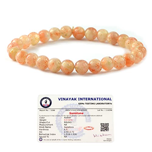 Image of Reiki Crystal Products Certified Natural Crystal Stone 8 mm Round Beads Bracelet for Men and Women | Reiki Charged Gemstone Bracelet | Multiple Stone Variants Available