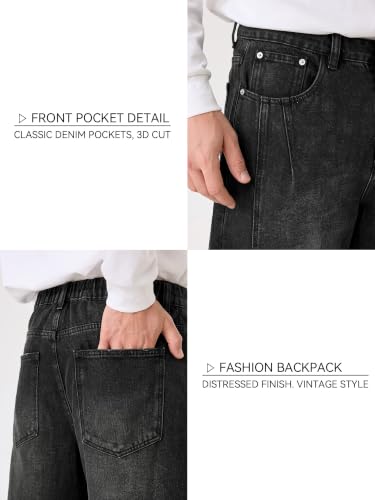 PLEPAN Barrel Baggy Denim Jeans
