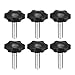 Tool parts Clamping Screw Knob 38mm Dia Plum Hex Shaped Grips Knob M8 x 30mm Thread - 6pcs