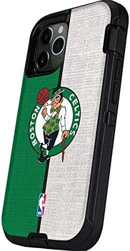 Skinit Decal Phone Skin Compatible with OtterBox Defender Case for iPhone 12 Pro Max - Officially Licensed NBA Boston Celtics Canvas Design