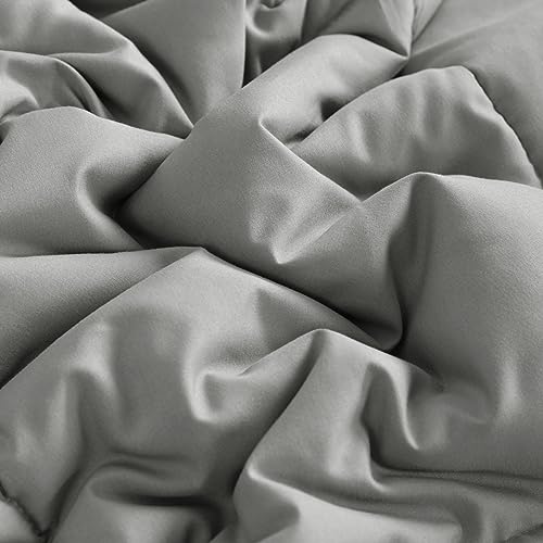 Image of NTBAY King Down Alternative Comforter, 104 x 90, Smoke Grey