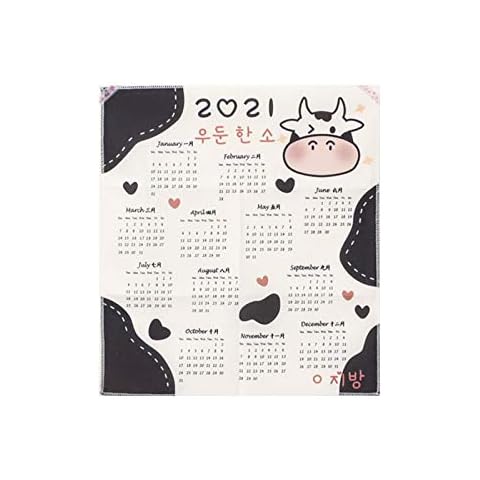 Styleest Calendar 2021,Family calendar 2021,Wall calendar 2021,35.5*39.5cm Calendar Tapestry Boy Girl Bedroom BackgroundCloth Wall Decoration Cover