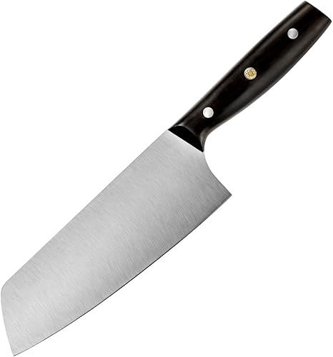 FU-GLBY Cuchillo de utilidad asiático cuchillo de acero para verduras cuchillo de chef chino caja de regalo de cubiertos de cocina de acero