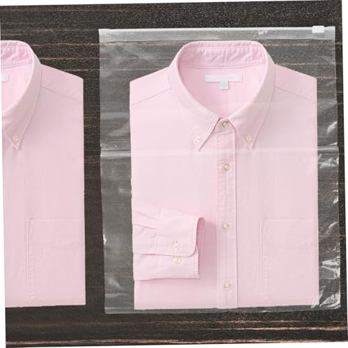 50pcs Frosted Zipper Bags for Clothes Travel Storage Pouches Reusable Transparent Pe Packaging for Socks Pants and Bras for Organizing Luggage and Home4