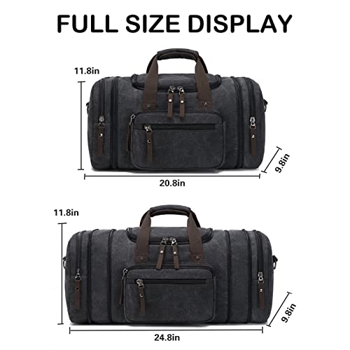 Duffle Bag for Travel SunBorls Expandable 24.8in Overnight Weekend Bag Holds 50L of Everyday Personal Items Carry on4