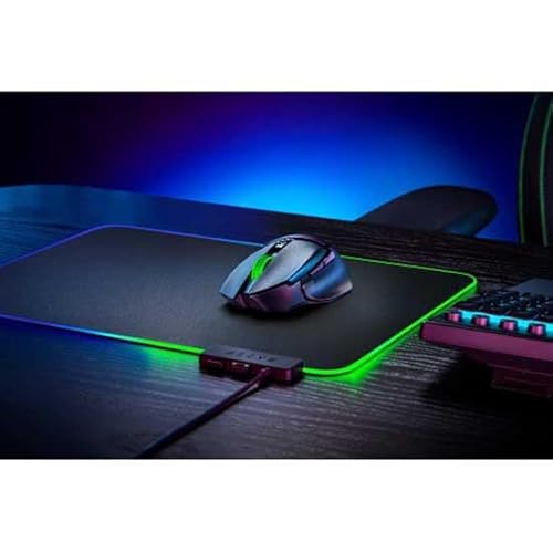 Basilisk V3 X HyperSpeed - Mouse wireless da gaming personalizzabile (9 comandi personalizzabili, HyperSpeed Wireless e BT, Sensore ottico avanzato 5G da 18K, Tecnologia Chroma RGB) Nero - Mouse gaming - Immagine 1