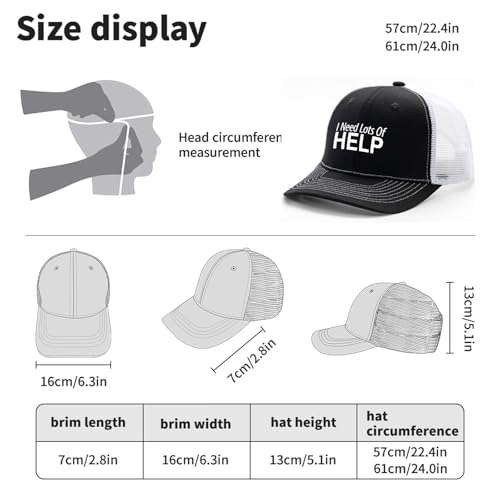 I Need Lots of Healp Trucker Hats Garde caps for Son4