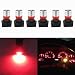 WLJH T10 Led Bulb PC194 PC195 PC168 Dash Lights Instrument Cluster Bulbs Lights Twist Locks Socket Base Dashboard Panel Gauge W5W 194 Led 12V Easy To Install (Red,Pack of 6)