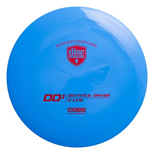 Discmania S-Line DD3 Disc Golf Driver – Overstable Frisbee Golf Disc, Disc Golf Distance Driver - Colors Will Vary (170-172g)