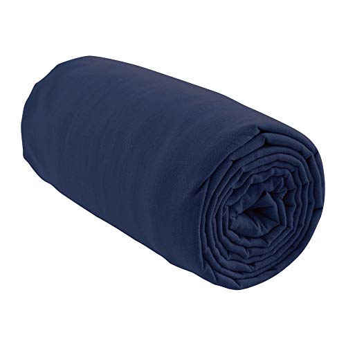 Les Ateliers du Linge - Drap Housse à Larges Bonnets élastiqués - Tissu Lavable 100% Coton - Couleur Unie Cover