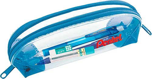 Kit Pentel Color Pen Set (Estojo + Lapiseira + Grafite + Borracha + Caneta) PENCASE-AN1, Azul