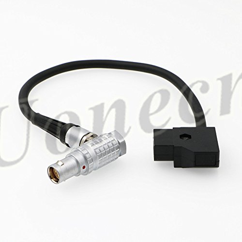 Uonecn Anton Battery Red Epic Scarlet Right Angle 1B 6 pin Female to DTap Power Cable for Red Scarlet Epic Camera.