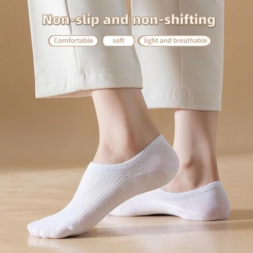 2 Pairs No Show Socks for Women Hidden Low Cut Invisible for Flats Sneakers Loafers Comfort Anti Slip Ice Silk Sock4