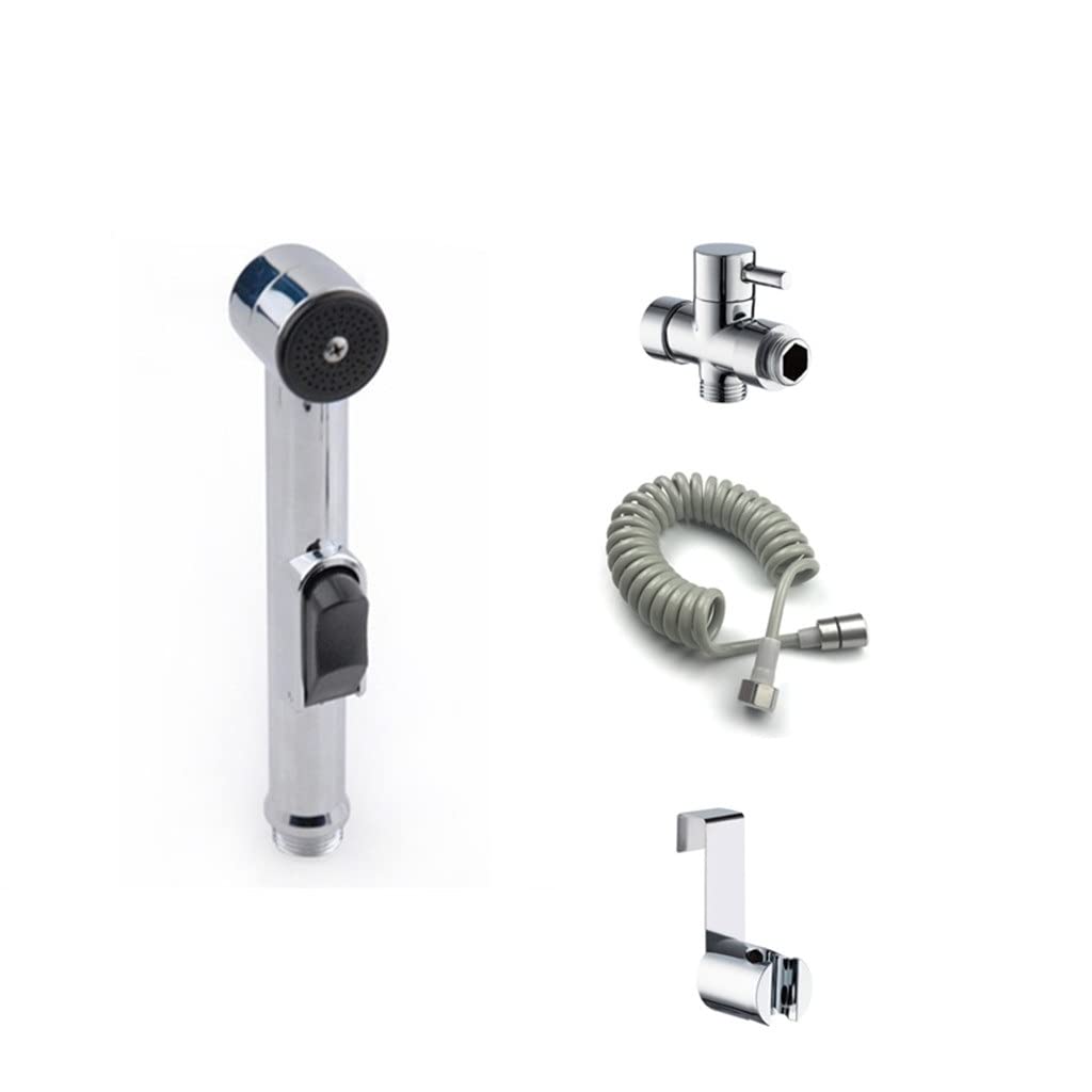 1 Set ABS Bidet Douche Spray Chrome Toilet Hand-held Toilet Plating Spray Nozzle Sprinkler Bidet White Fruit peach5