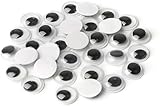 Googly Eyes 25-30 Pieces Assorted Sizes Wiggly Round Pack for Craft Scrapbooking Equipment Classroom Supplies Kids DIY Decoration Project