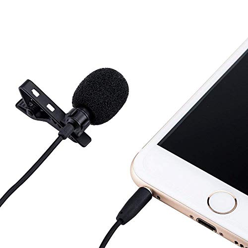 Image of JJC SGM-28 Omnidirectional Collar Microphone For Smartphone 3.5mm 1 /4 mic Jack Adapter for Android Mobile Phone