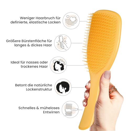 Tangle Teezer Große Ultimate Detangler Haarbürste für Lockiges Haar – Für 3C-4C Lockiges & Krauses Haar… – Ansicht 5