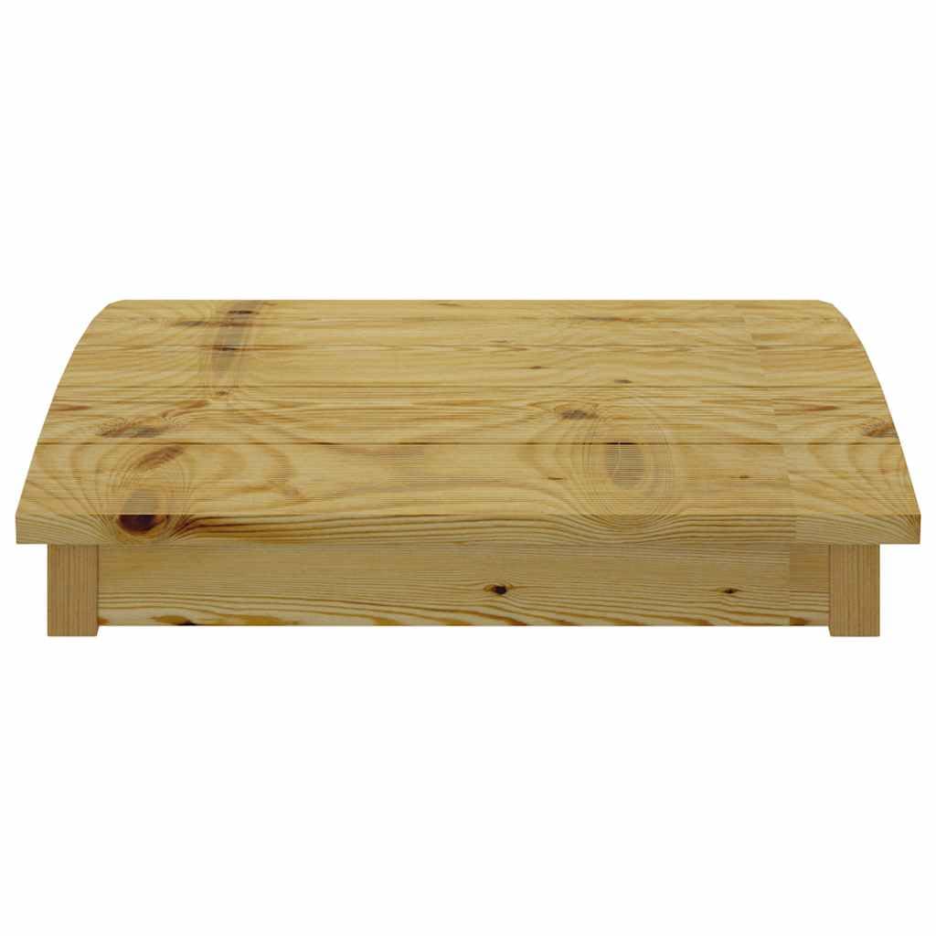 vidaXL Pont de Jardin Décoration de Terrasse Pont de Patio Meuble de Ferme Arrière-Cour Extérieur 110x74 cm Bois Massif de Pin Imprégné