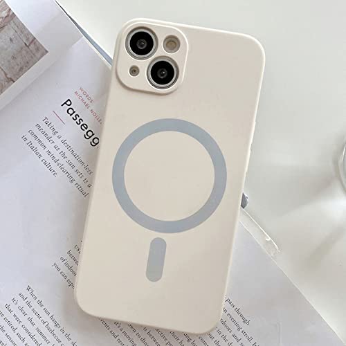 Coque silicone iPhone 14 Pro avec support magnétique pour chargeur sans fil