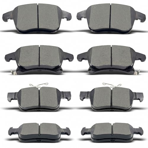 DYZJKWJW D1653 D1665 Front Rear Ceramic Brake Pads Set Fit For 2013-2018 Ford Fusion,For...