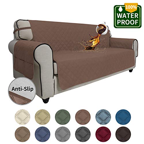 Easy-Going Sofa Slipcover Waterproof Couch Cover Non-Slip Sofa Cover for 3 Cushion Couch