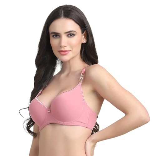 Image of Quttos PrettyCat Lightly Padded Underwired Sexy T-Shirt Bra with Chain Strap