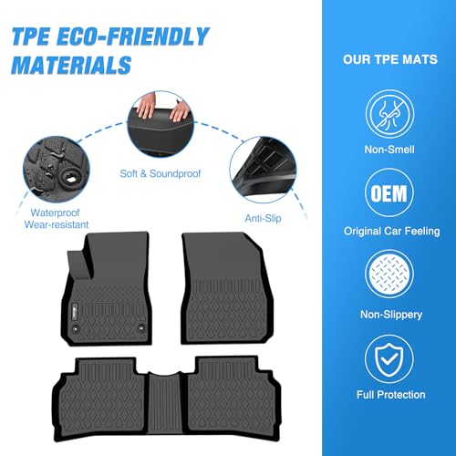 Image of Nilight TPE Floor Mats for Chevy Malibu