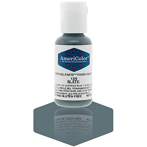 AmeriColor, Slate, 0.75 Ounce Bottle, Soft Gel Paste Food Color