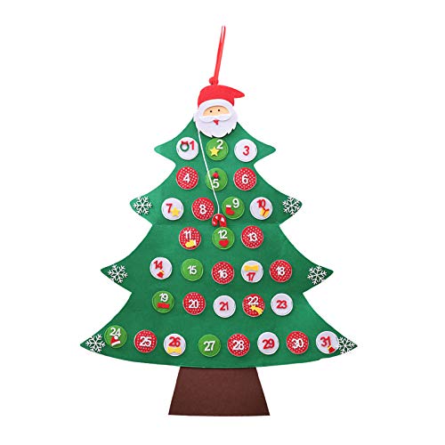 Nicoone Calendrier de l'Avent de Noël à suspendre, calendrier de compte à rebours Cover