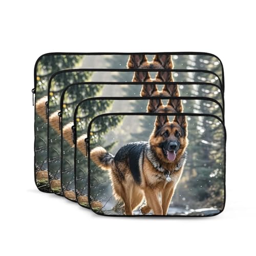 Funda para portátil 13 pulgadas con diseño de perro pastor alemán miniatura 6
