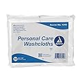 Dynarex Personal Cleansing Washcloths - 10 x 13" Disposable Dry Wipes for Baby & Adults, Makeup Remover, Soft, Absorbent, Single Use - 1 Pack of 50 Wipes