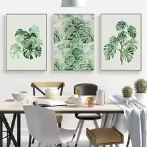 Impression sur toile Monstera art mural de qualité salon - 2