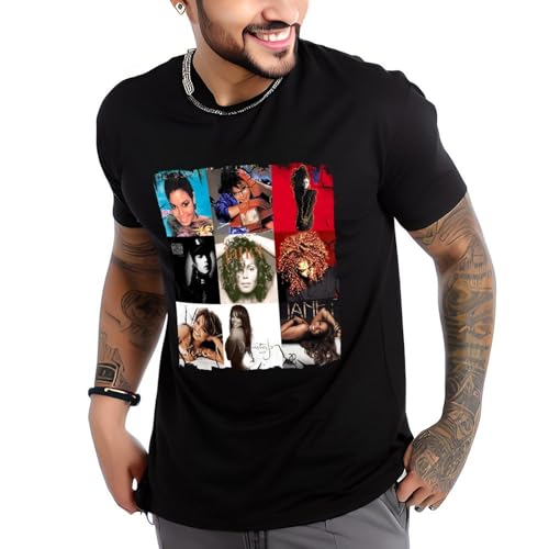 Men's T Shirts Janet Music Jackson Shirt Summer Short Sleeve Tees Tops Unisex 3D Shirts