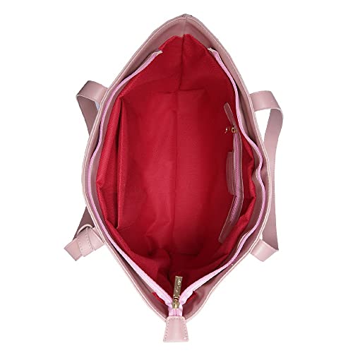 Kit Bolsa Feminina Grande + Baú + Carteira (Rosa)…